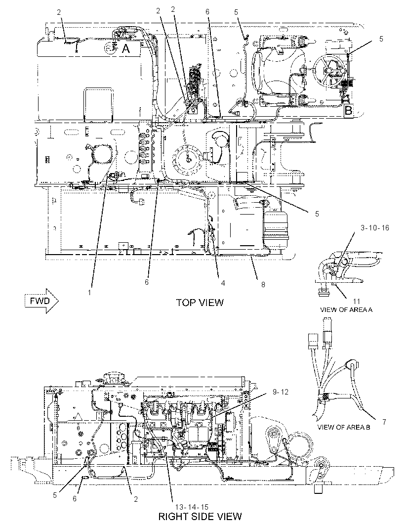 Проводка шасси 2418729 CAT