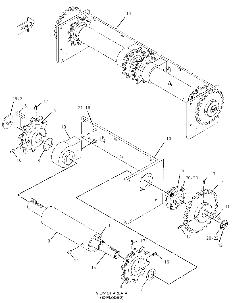 SHAFT GP-FEEDER DRIVE 2303451 CAT