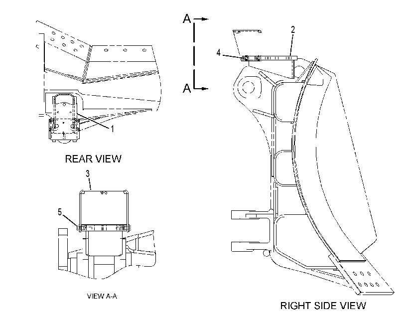 MOUNTING GP-MAST 2454178 CAT