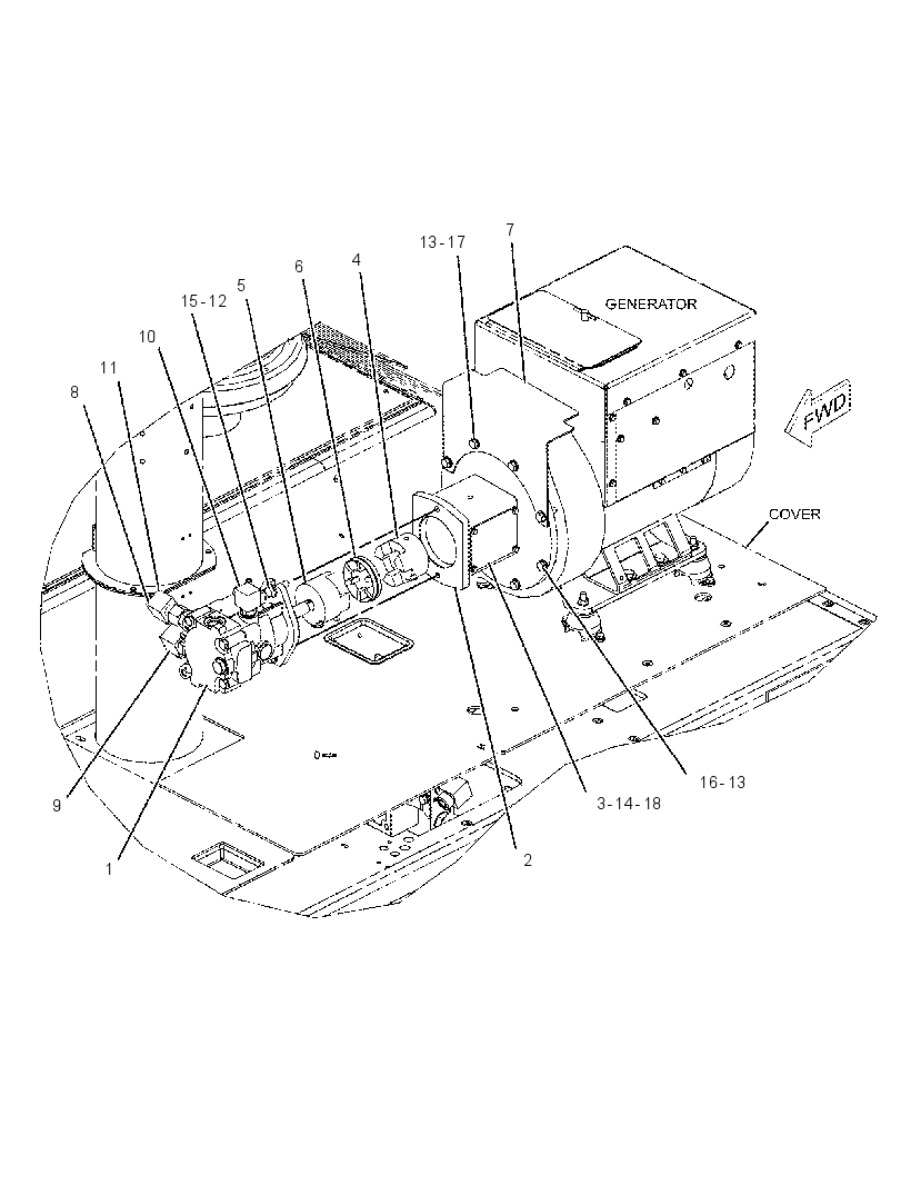 MOTOR & MTG GP-GENERATOR 2379866 CAT
