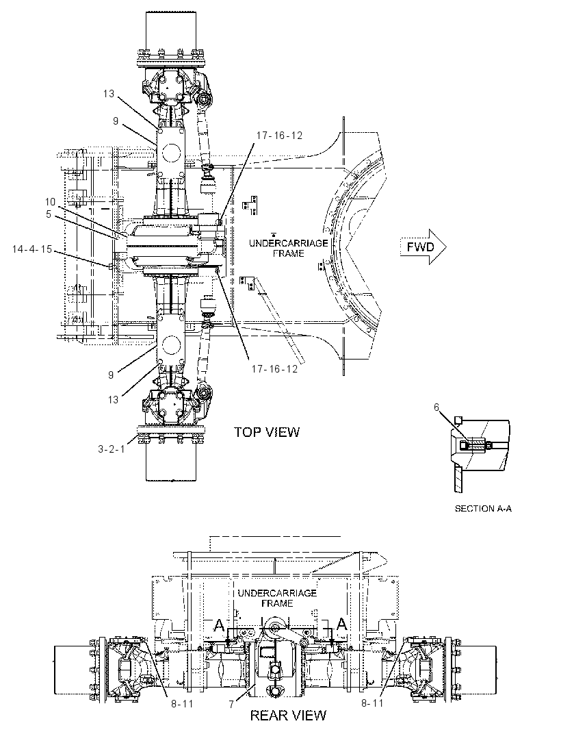 AXLE & MTG AR-FRONT 2417437 CAT