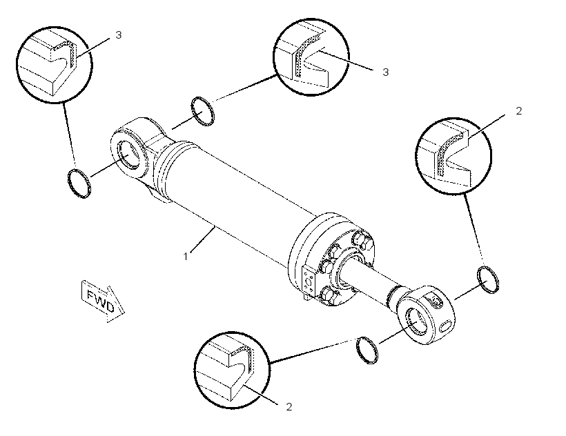 CYLINDER & SEAL GP-TILT 2370950 CAT