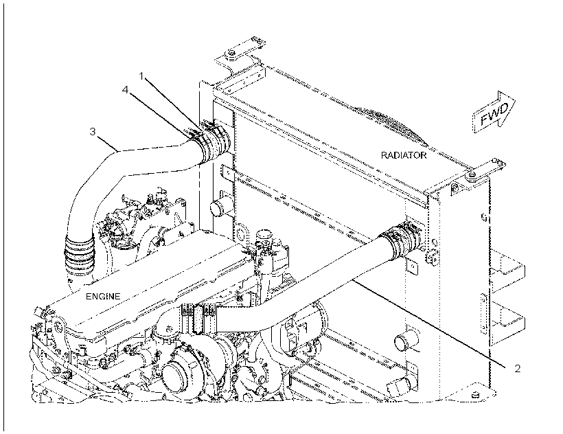 LINES GP-AFTERCOOLER AIR 2348914 CAT