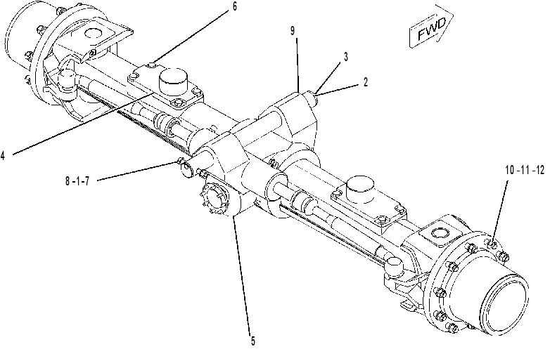 AXLE & MTG AR-FRONT 1181879 CAT