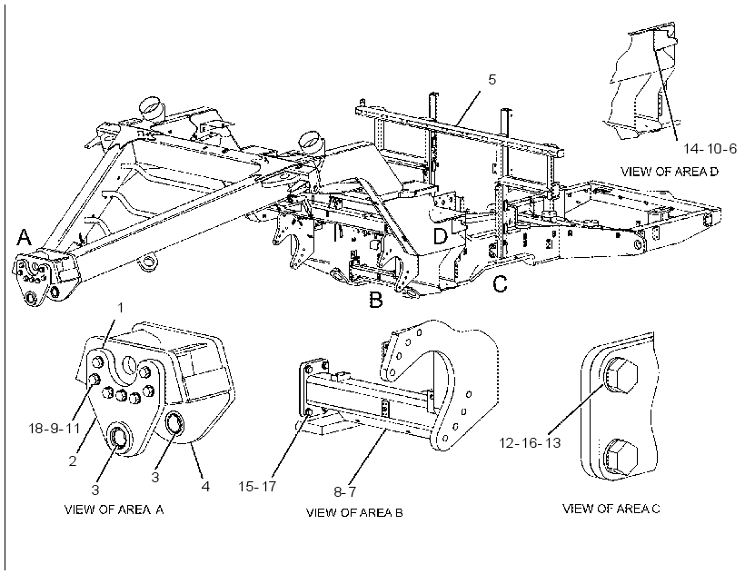 FRAME GP-MAIN 2254283 CAT