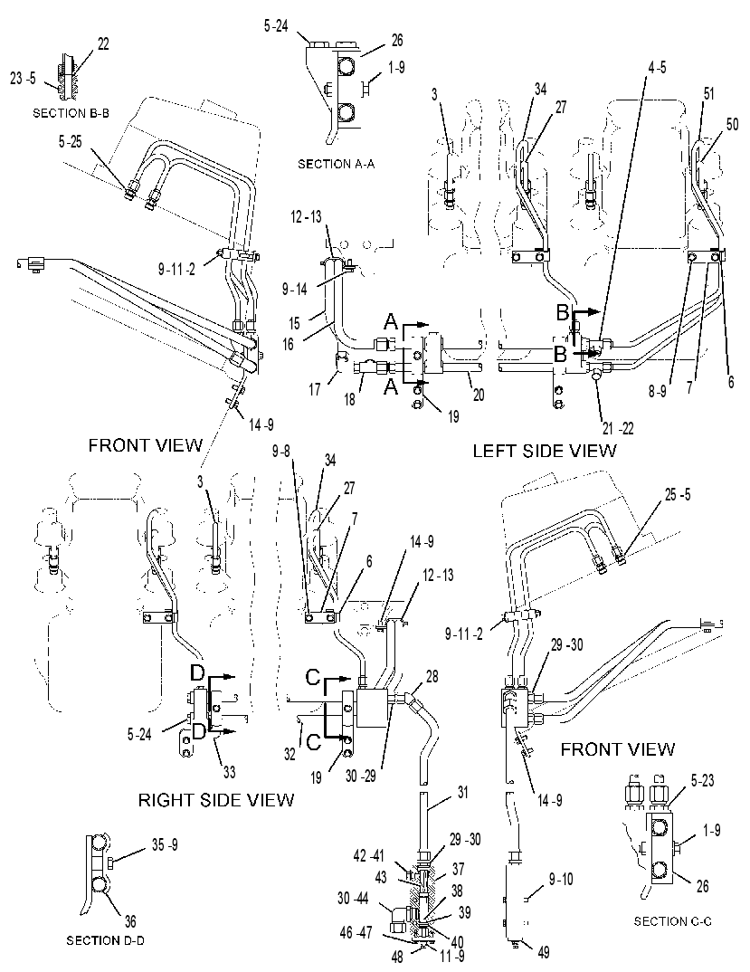 Трубопроводы впрыска топлива 4W0671 CAT