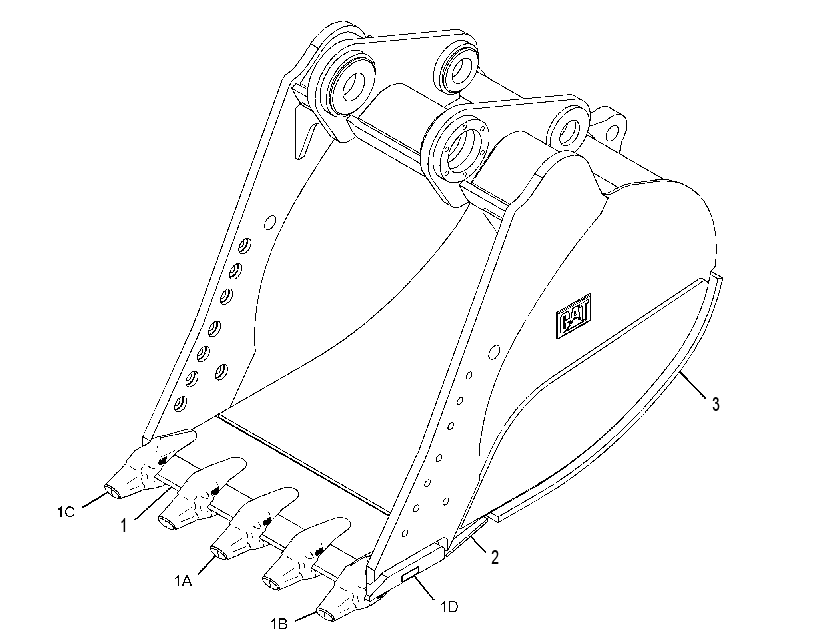 BUCKET AS-EXTREME SERVICE ROCK 2516948 CAT