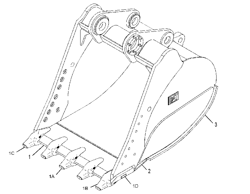 BUCKET AS-EXTREME SERVICE ROCK 2516949 CAT