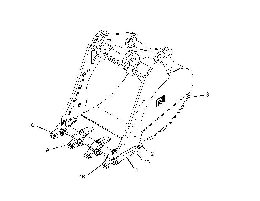 BUCKET AS-HEAVY DUTY POWER 2577423 CAT