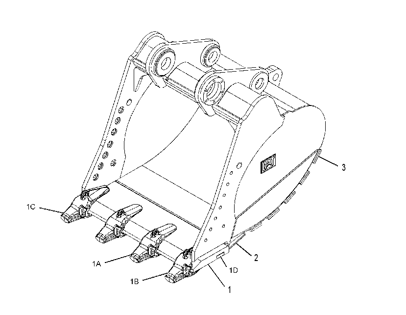 BUCKET AS-HEAVY DUTY POWER 2577424 CAT