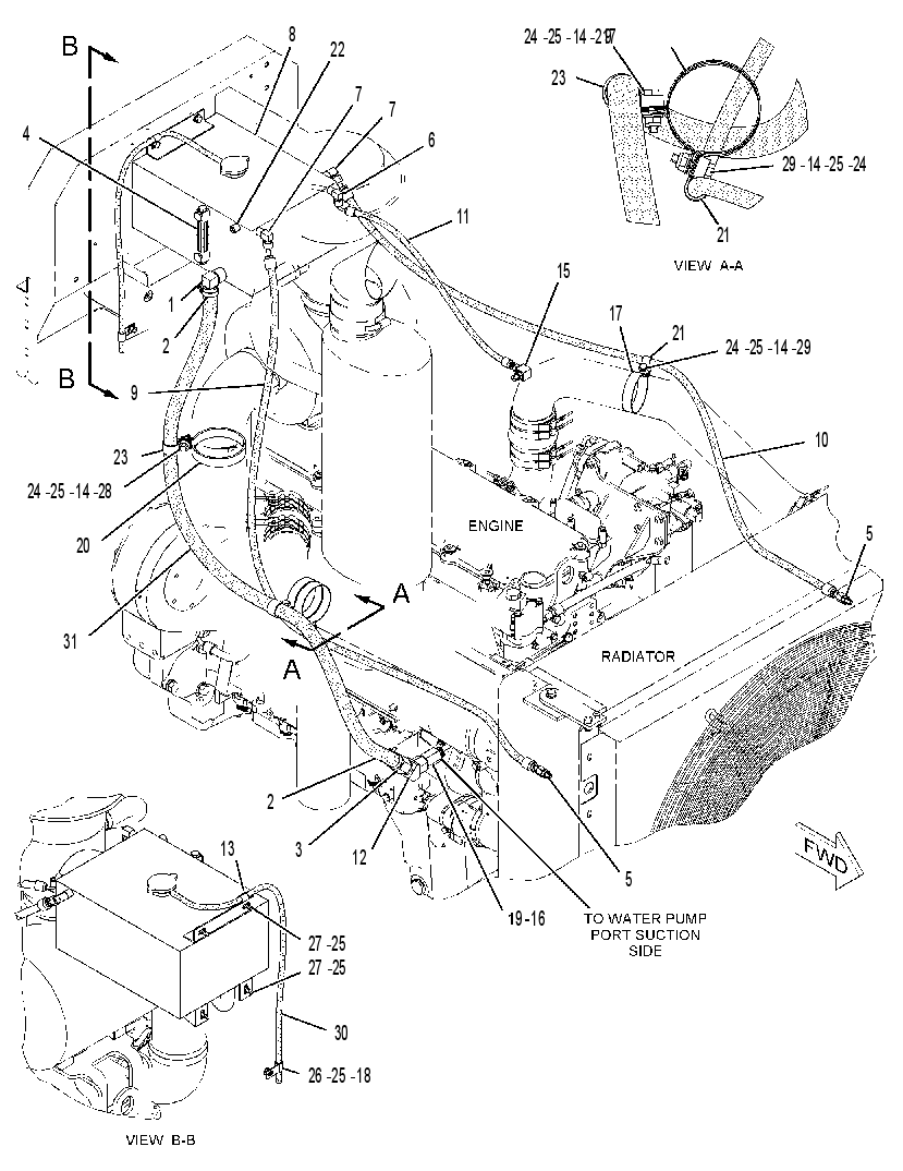 TANK & LINES GP-COOLANT 2453870 CAT