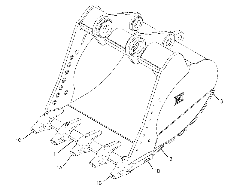 BUCKET AS-HEAVY DUTY POWER 2577425 CAT