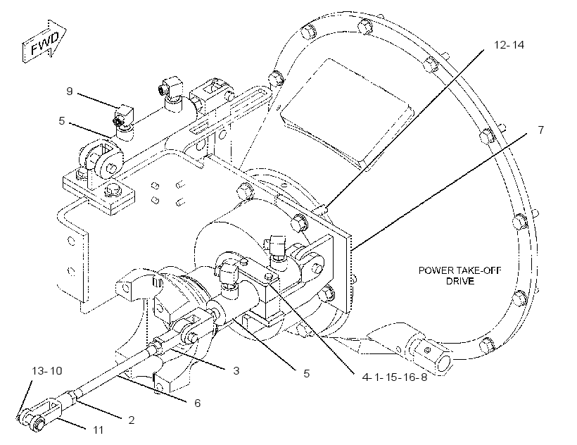 CYLINDER & MTG GP-SHIFT 2533067 CAT