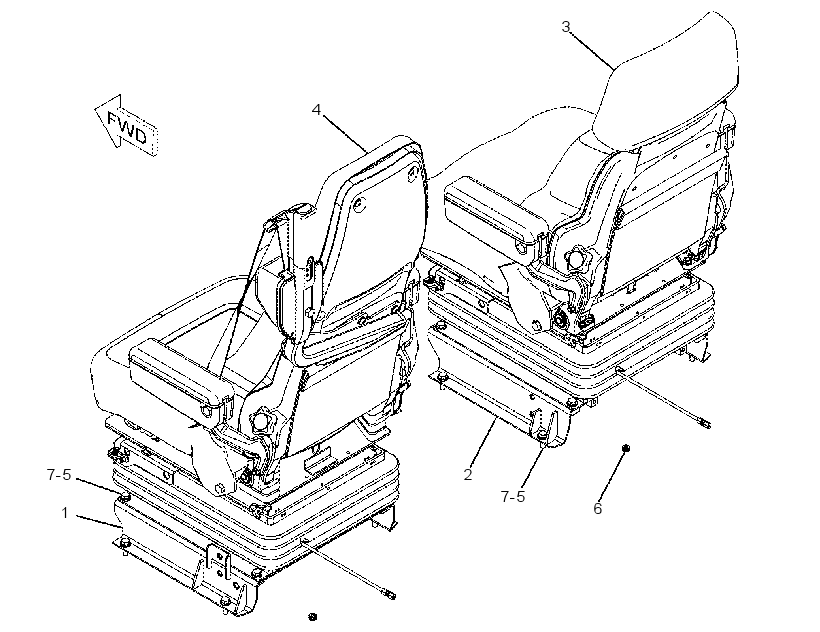 SEAT AR-SUSPENSION 2541497 CAT
