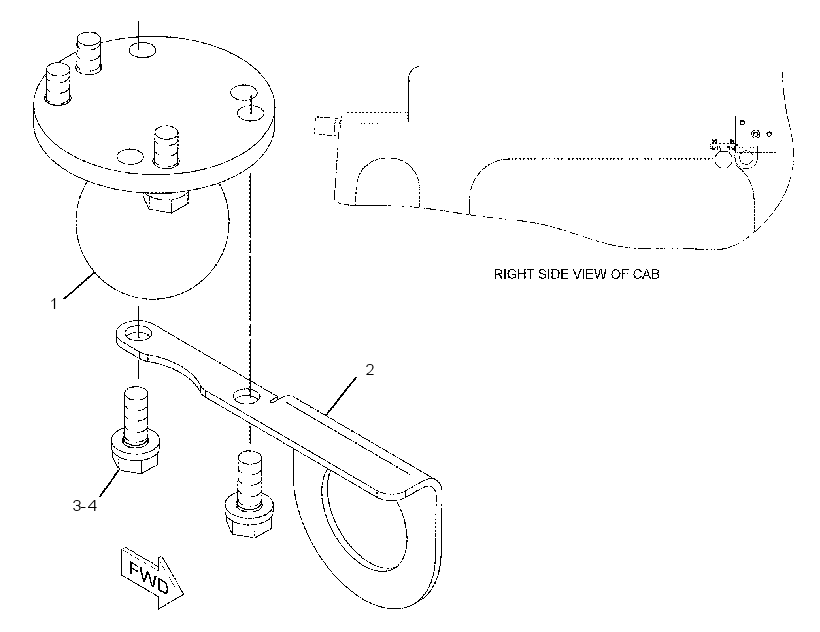 GRADE CONTROL DISPLAY MOUNTING GROUP 2379130 CAT
