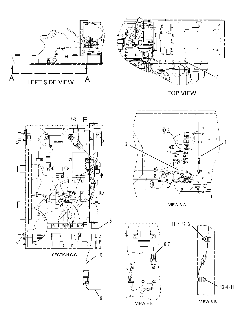 WIRING GP-MEDIUM PRESSURE 2582232 CAT