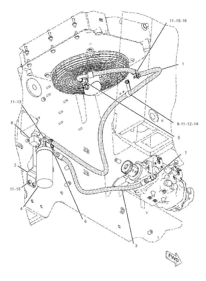 FILTER & LINES GP-HYDRAULIC 2186545 CAT