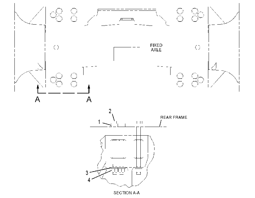FASTENER GP-FIXED AXLE 8X1740 CAT