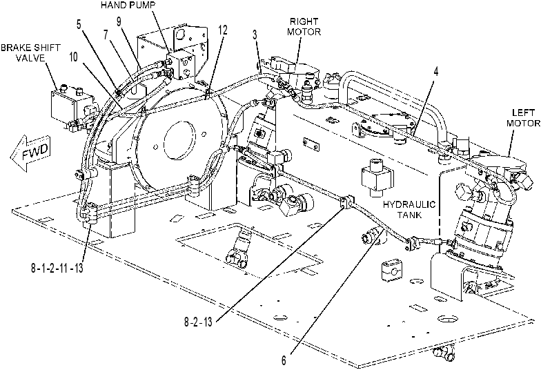 LINES GP-BRAKE & SHIFT 2492720 CAT