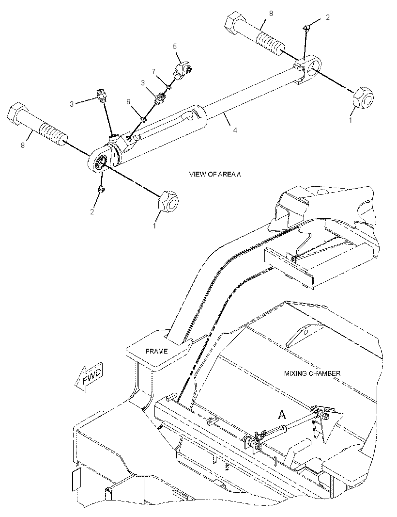 CYLINDER & MTG GP-TILT 2273890 CAT