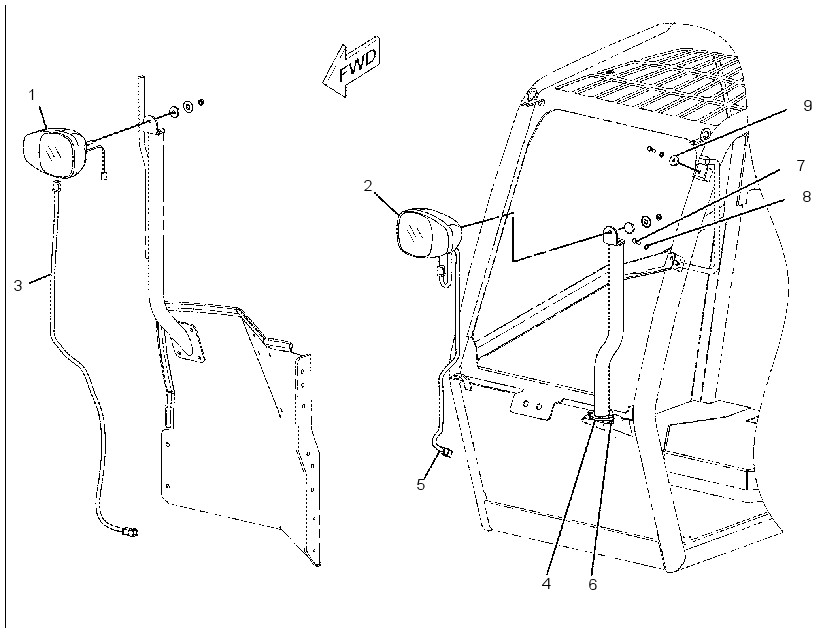 MOUNTING GP-LIGHTING 2420484 CAT