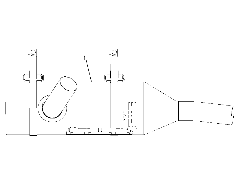 MUFFLER & CONVERTER AS 2579019 CAT