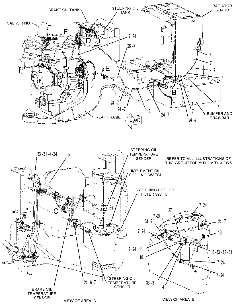 Проводка шасси 1691619 CAT