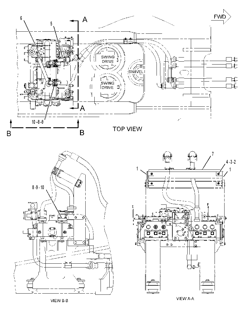 Трубопроводы передние 1998014 CAT