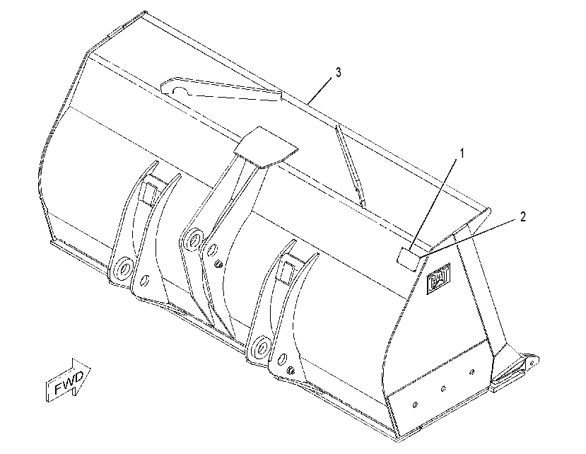 BUCKET GP-LIGHT MATERIAL 2287313 CAT