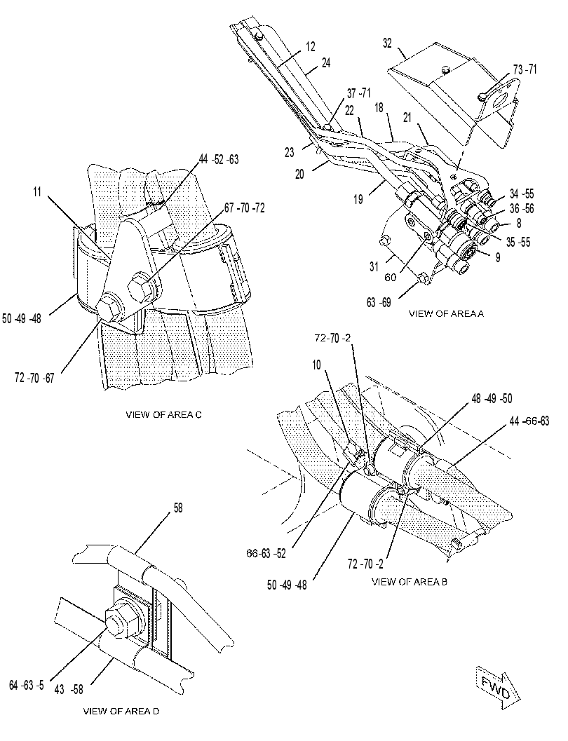 LINES GP-WORK TOOL 2186712 CAT
