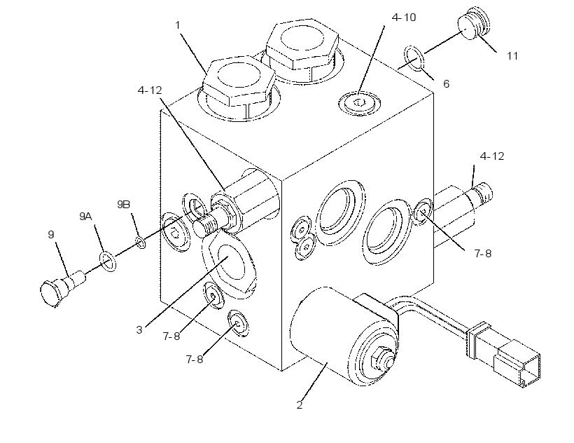 REVERSING VALVE GROUP 2131040 CAT