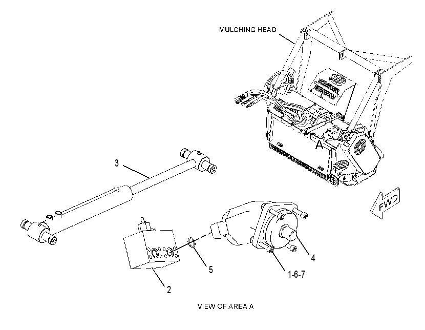 HYDRAULIC GP-MULCHING HEAD 2536950 CAT