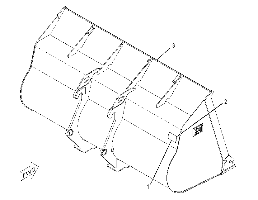 BUCKET GP-LIGHT MATERIAL 2515413 CAT