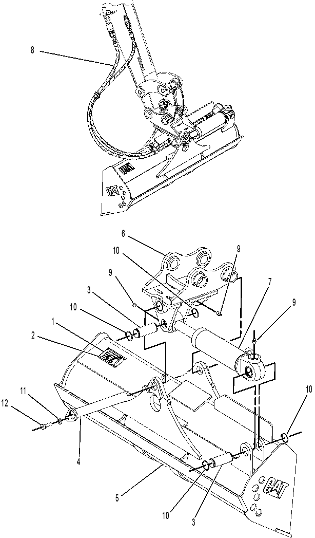 BUCKET AR-TILTABLE 2443073 CAT