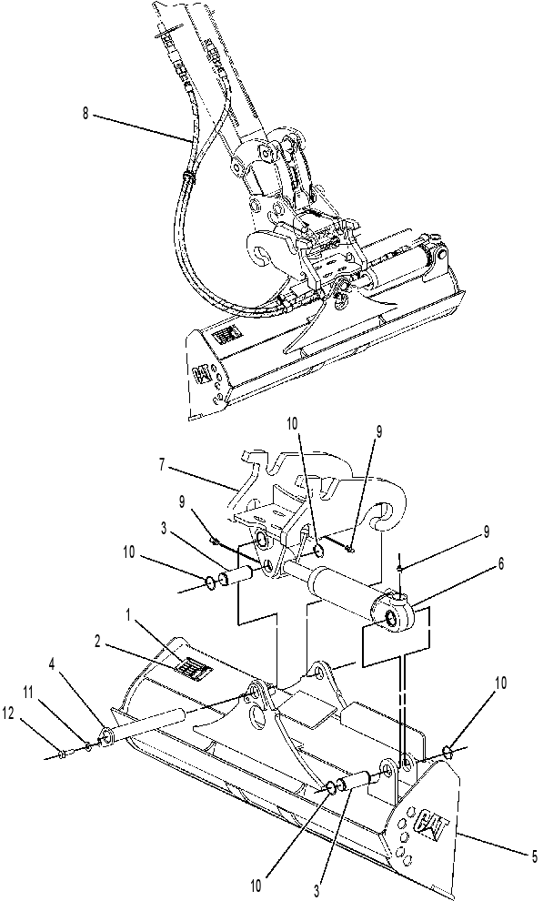 BUCKET AR-TILTABLE 2443080 CAT