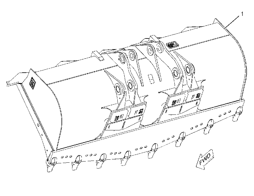 Ковш скальный 2618707 CAT