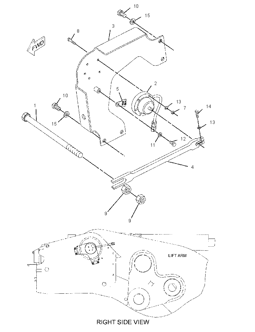SENSOR & MTG GP-LIFT POSITION 2451564 CAT