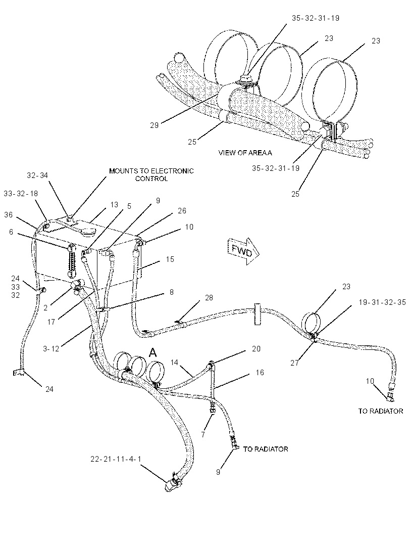 TANK & LINES GP-COOLANT 2332409 CAT