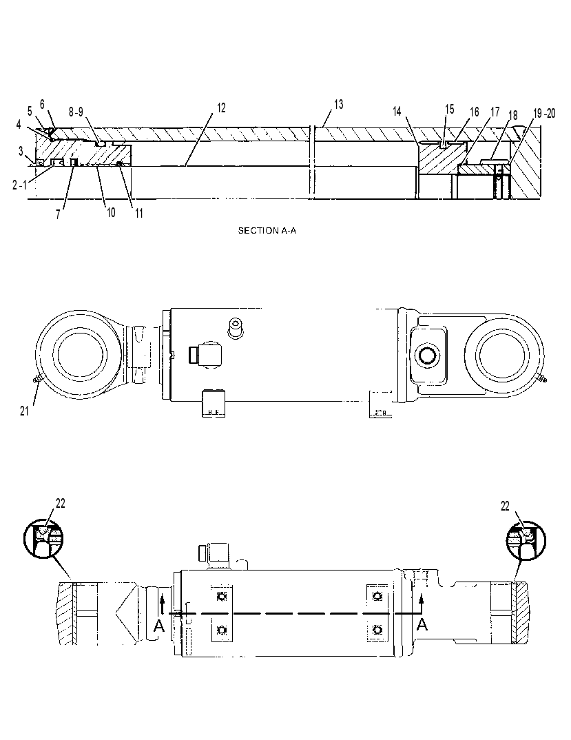CYLINDER AND SEAL GP-BLADE 1913286 CAT