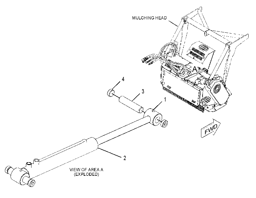 CYLINDER & MTG GP-MULCHING HD 3826242 CAT