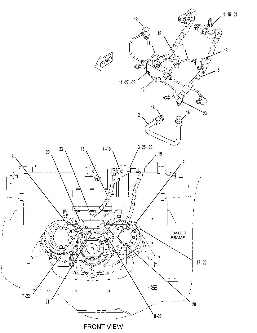 LINES GP-PUMP DRIVE 2447320 CAT