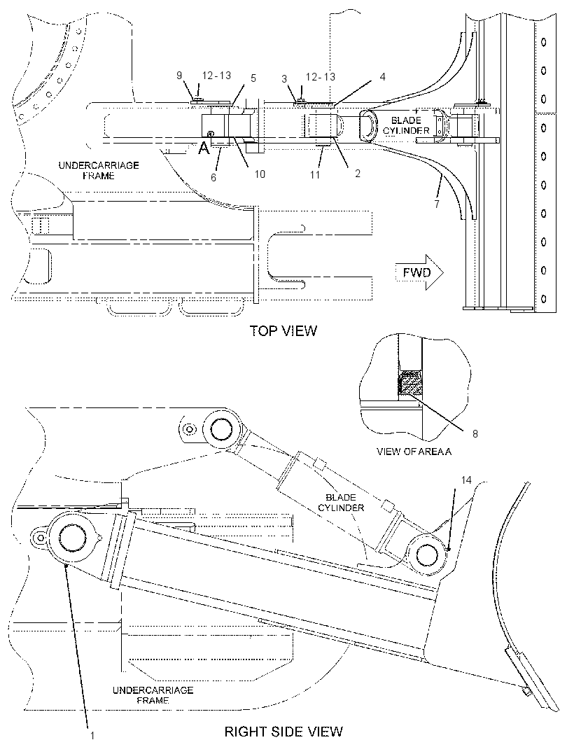 Отвал с креплением 2318448 CAT