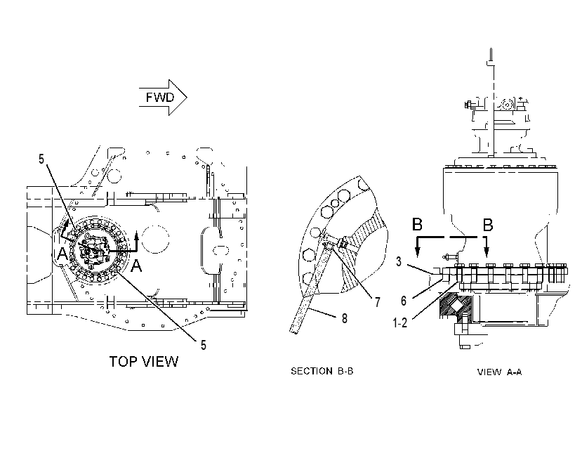 FASTENER GP-SWING DRIVE 2446345 CAT