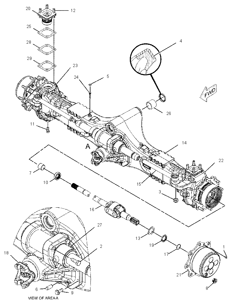 AXLE GP-DRIVE & STEERING 2081017 CAT