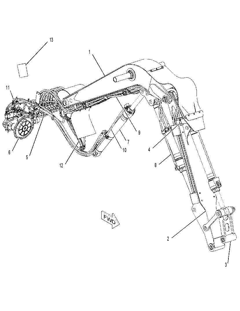 LINKAGE AR-FELLING HEAD 2128010 CAT