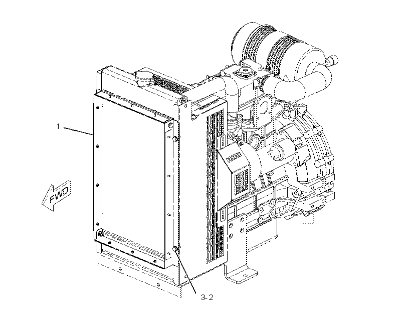 FLANGE GP-RADIATOR 2654733 CAT