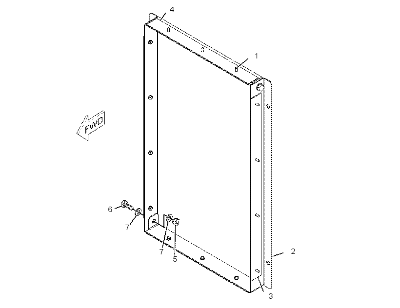 FLANGE GP-RADIATOR 2654732 CAT