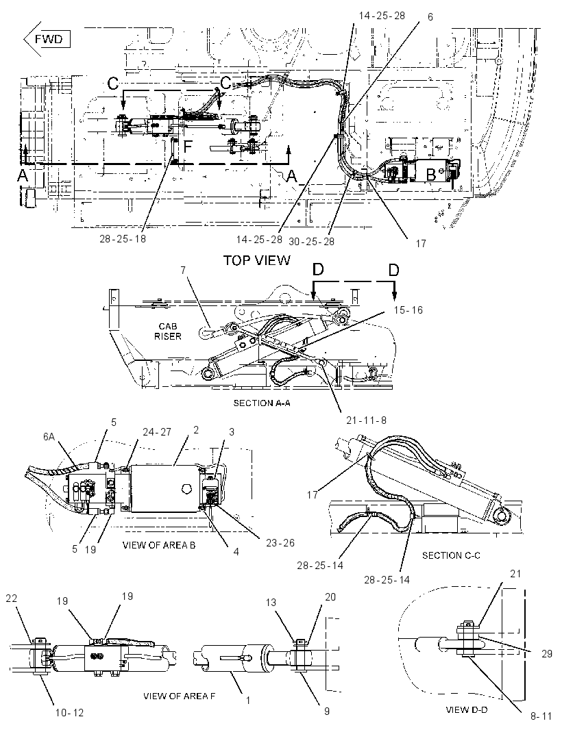 CONTROL GP-CAB TILT 2103039 CAT