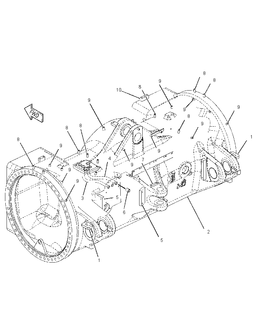 HOUSING GP-REAR AXLE 1644889 CAT