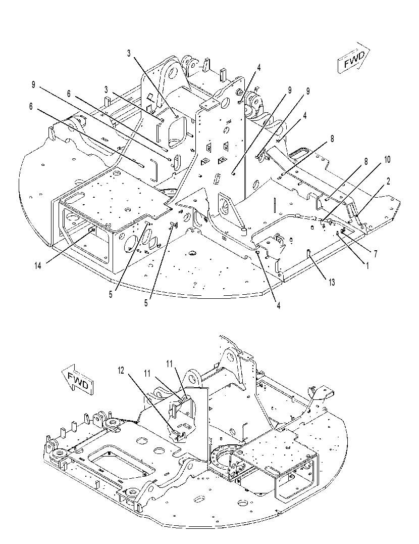 FRAME AS-UPPER 2611088 CAT